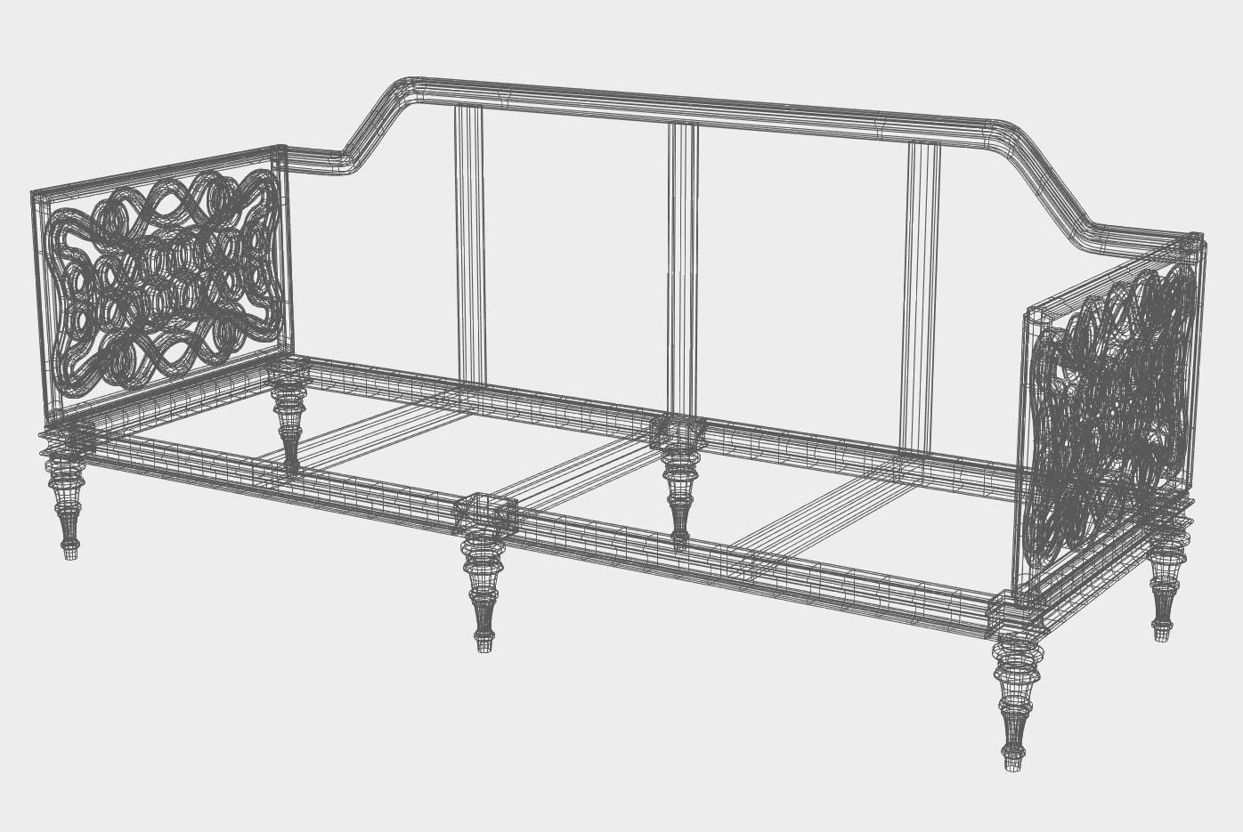 Carved chester for cnc 16 3D model_4