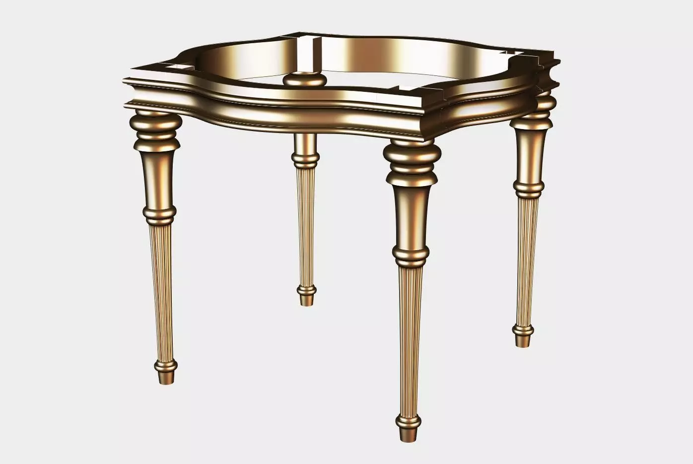 Carved coffee table for cnc 16 3D model_0