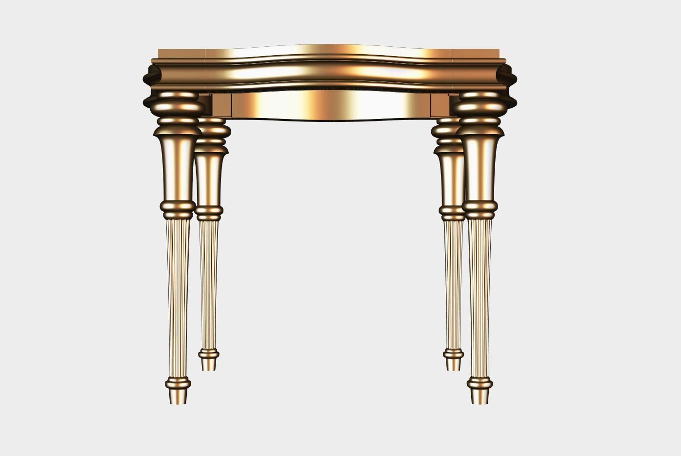 Carved coffee table for cnc 16 3D model_1