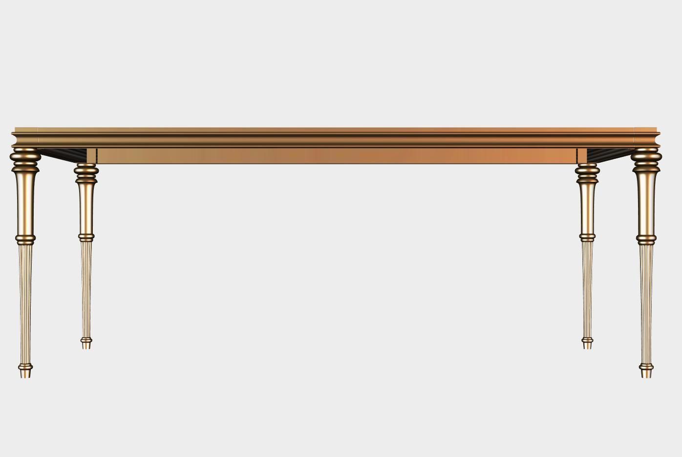 Carved dinner table for cnc 16 3D model_1