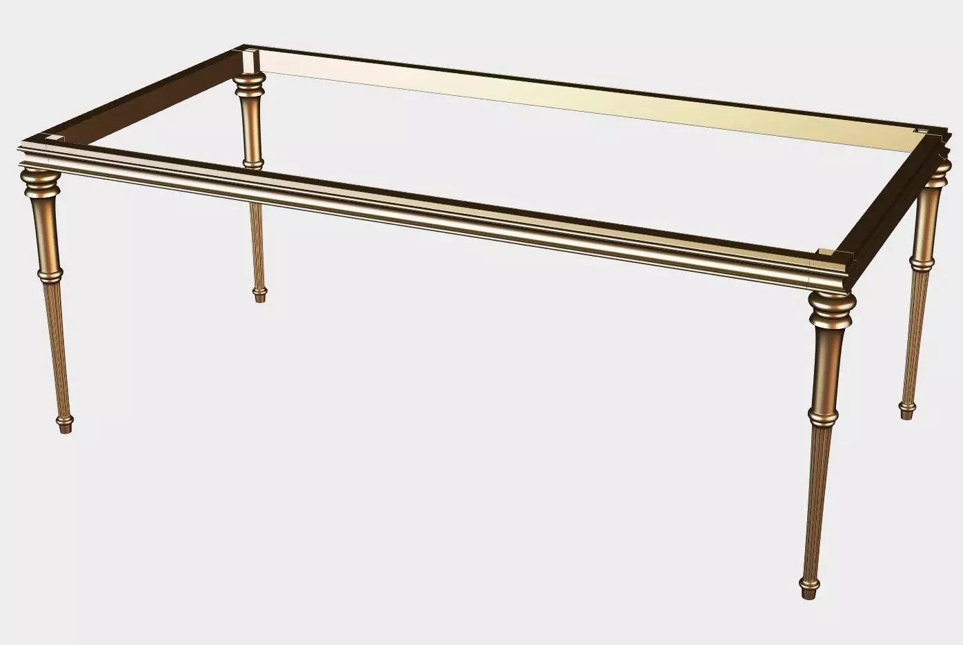 Carved dinner table for cnc 16 3D model_0