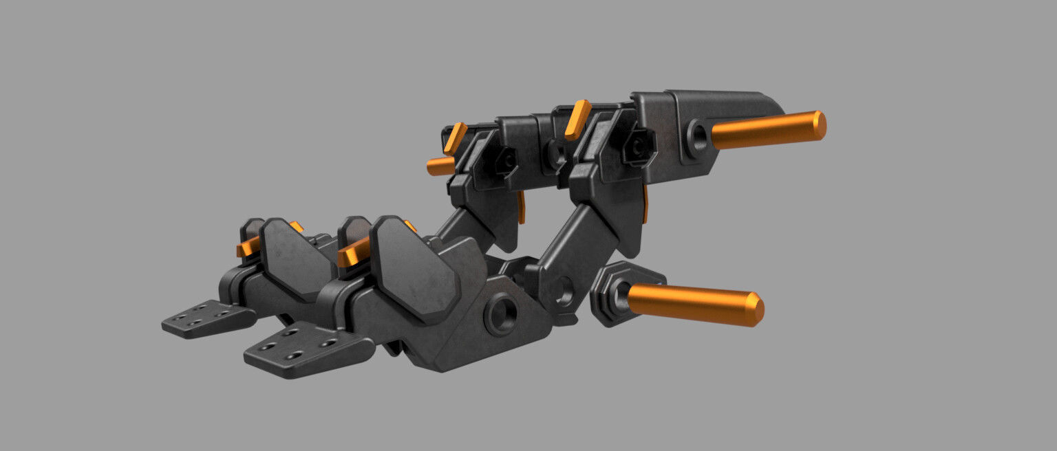 Cyberpunk Mecha Bunny Ears D-37 3D print model_4