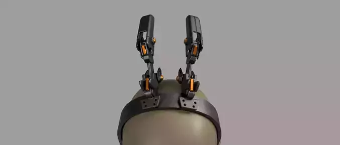 Cyberpunk Mecha Bunny Ears D-37 3D print model