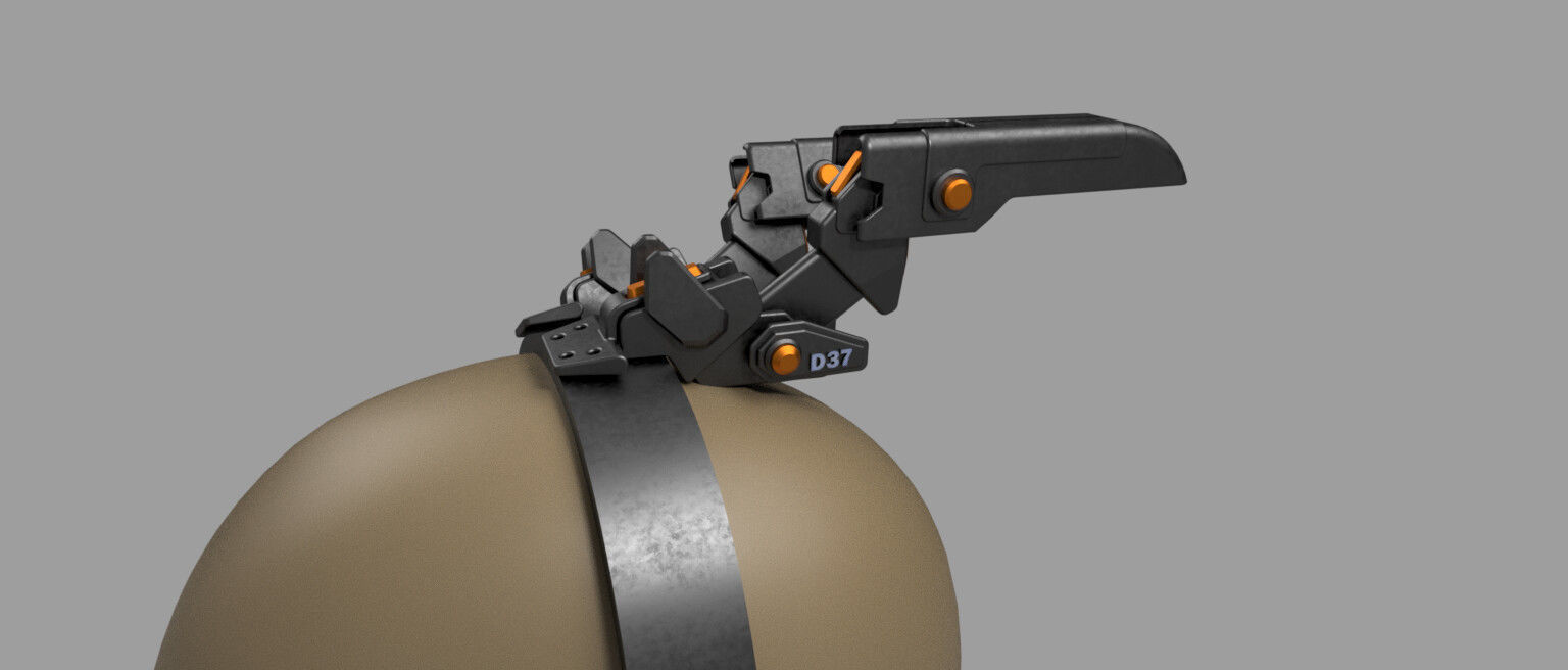 Cyberpunk Mecha Bunny Ears D-37 3D print model_1