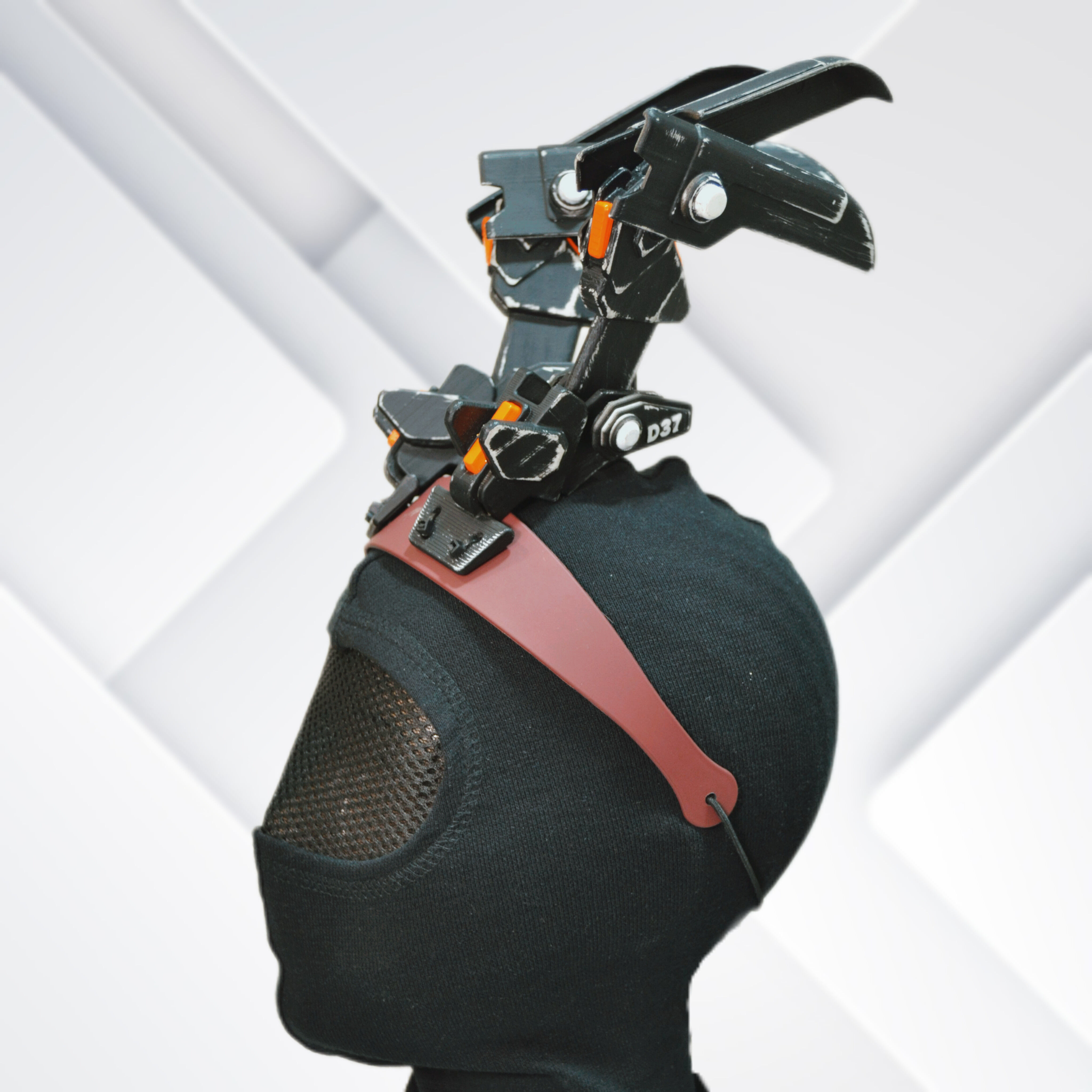 Cyberpunk Mecha Bunny Ears D-37 3D print model_6