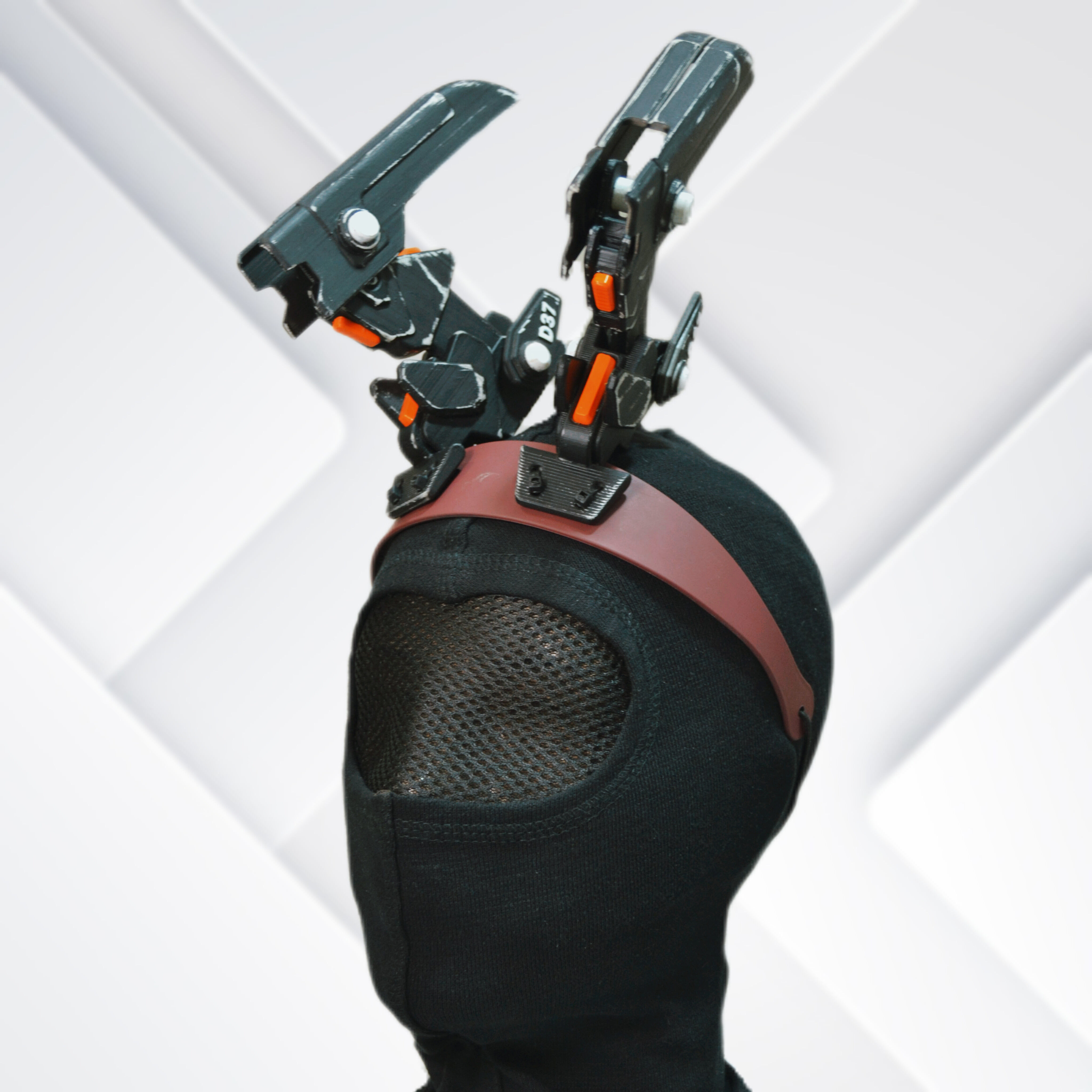 Cyberpunk Mecha Bunny Ears D-37 3D print model_7