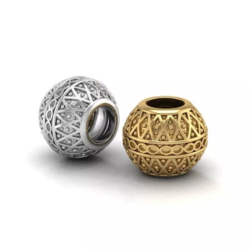 Bali bead charm-03 3D print model_0