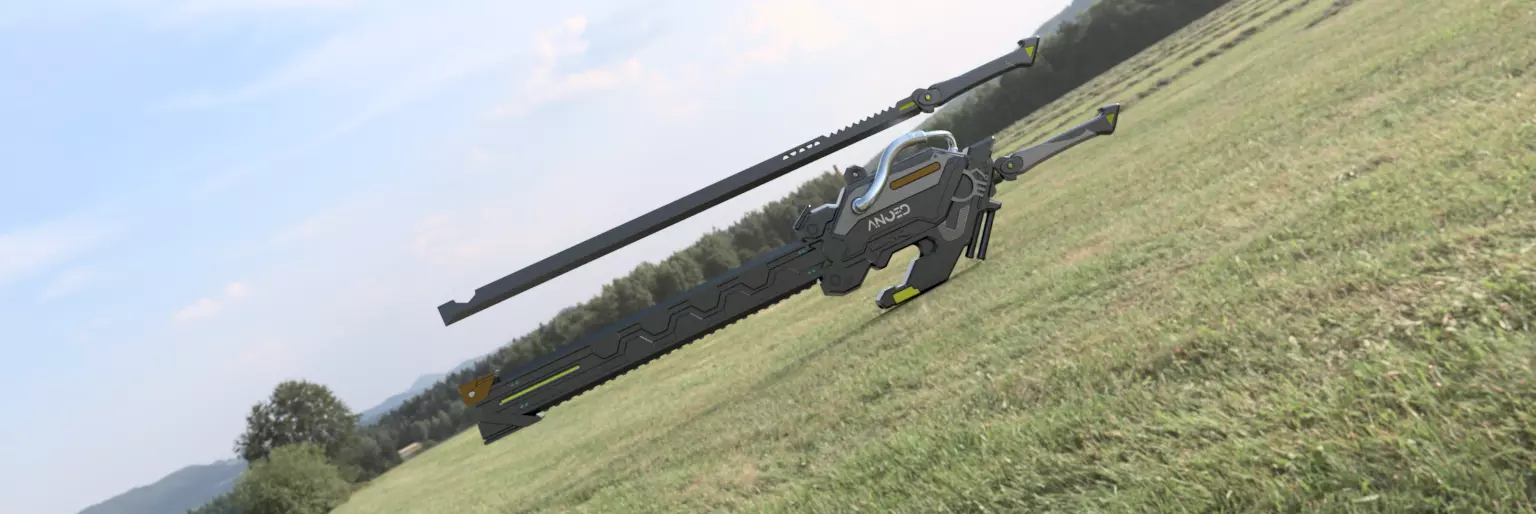 ZZZ Cyberpunk Katana 3D STL 3D print model