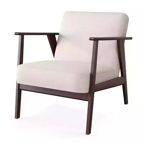 Ekenaset Armchair Made of Wood and Fabric