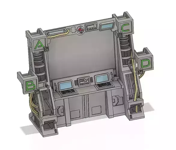 Nemesis Coordinates card holder and Computers 3D print model