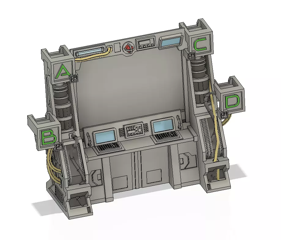 Nemesis Coordinates card holder and Computers 3D print model_0