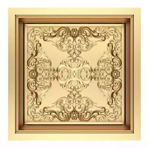 Carved Ceiling Tile 02