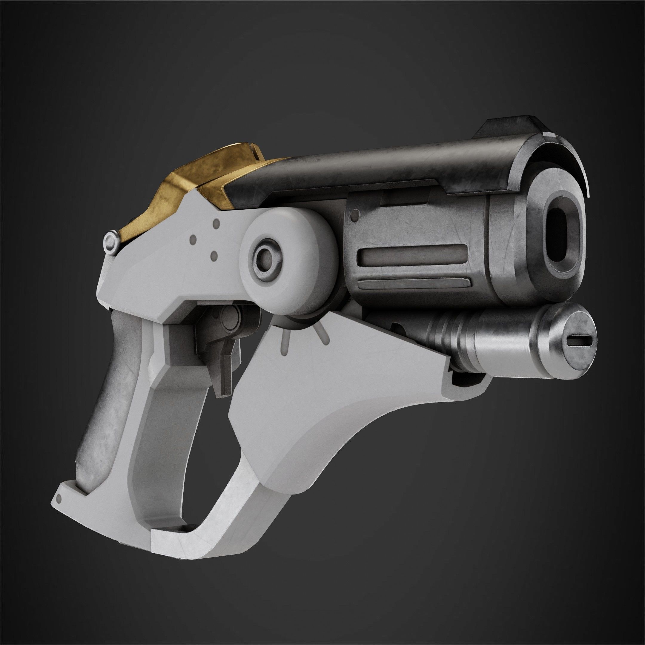 Overwatch Mercy Caduceus Blaster for Cosplay 3D print model_3