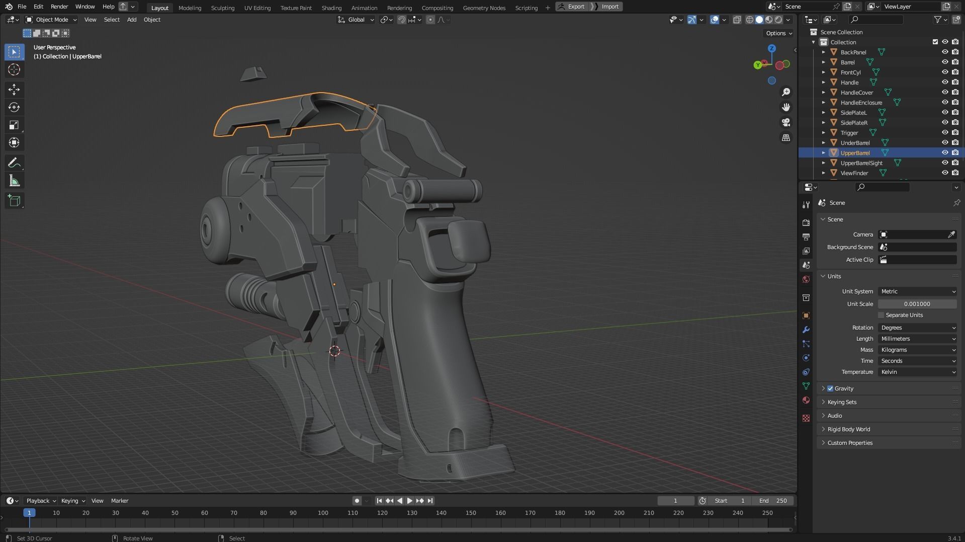 Overwatch Mercy Caduceus Blaster for Cosplay 3D print model_13