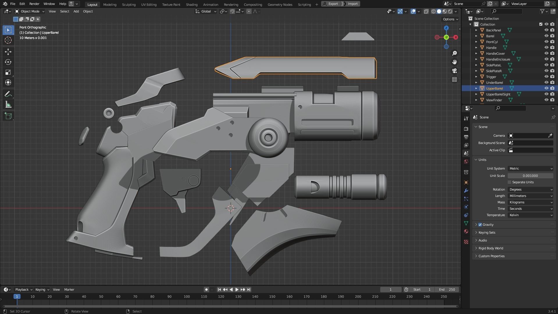 Overwatch Mercy Caduceus Blaster for Cosplay 3D print model_10