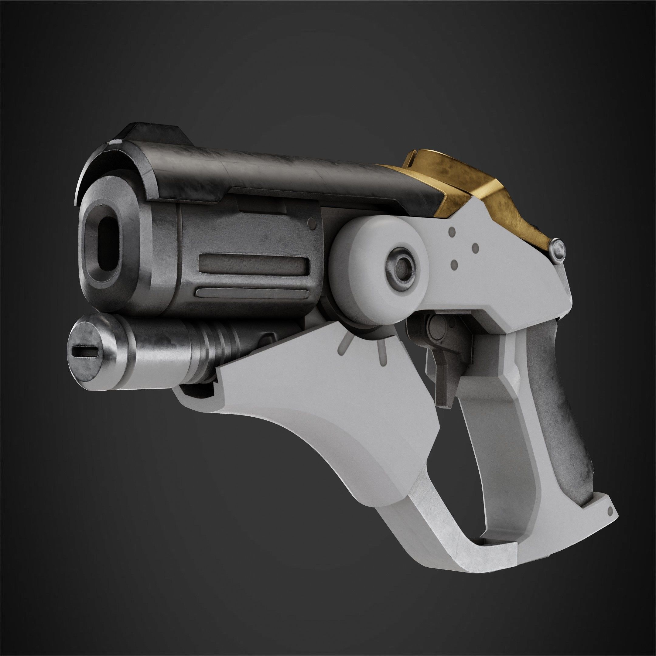 Overwatch Mercy Caduceus Blaster for Cosplay 3D print model_5