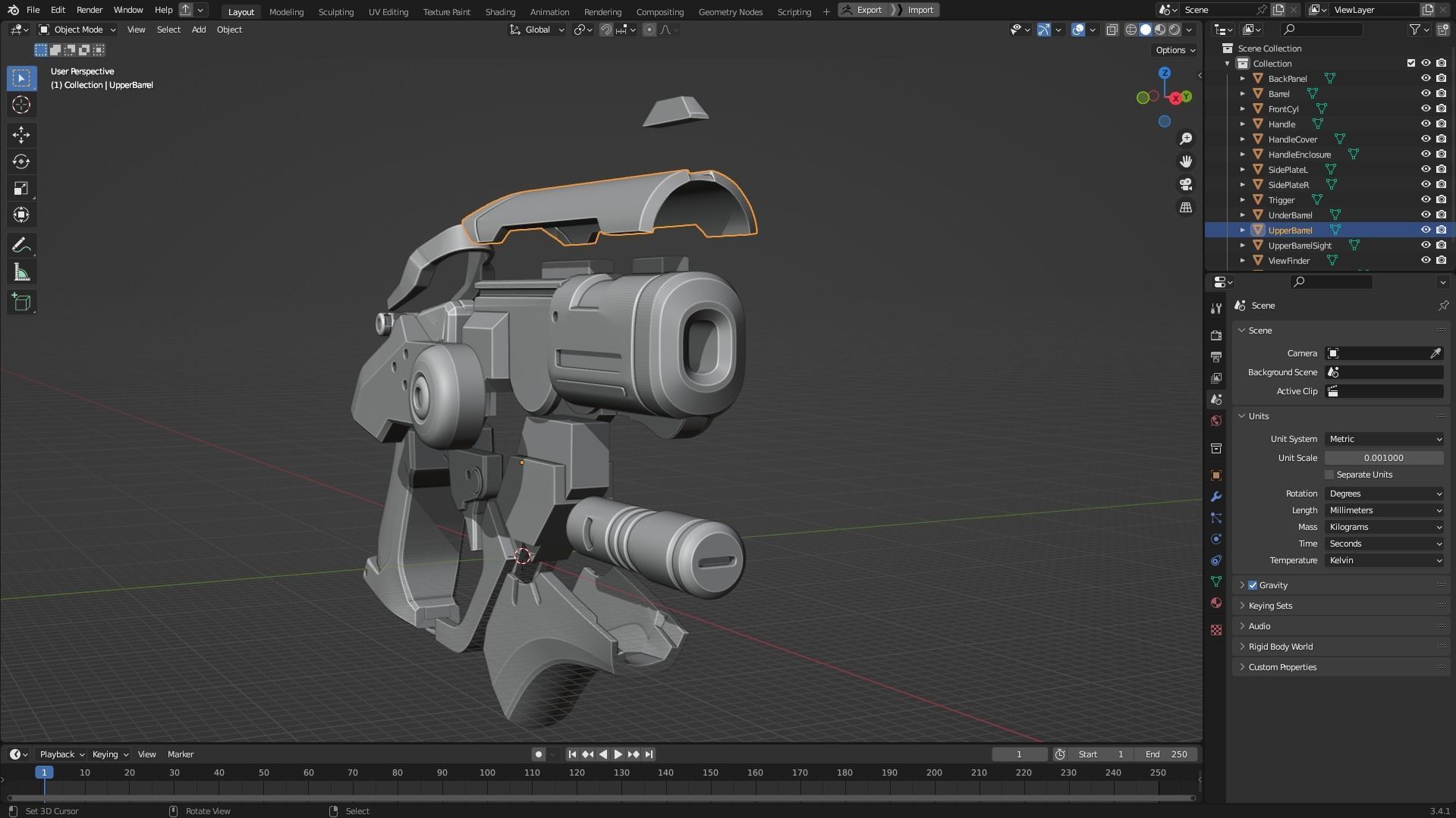 Overwatch Mercy Caduceus Blaster for Cosplay 3D print model_11