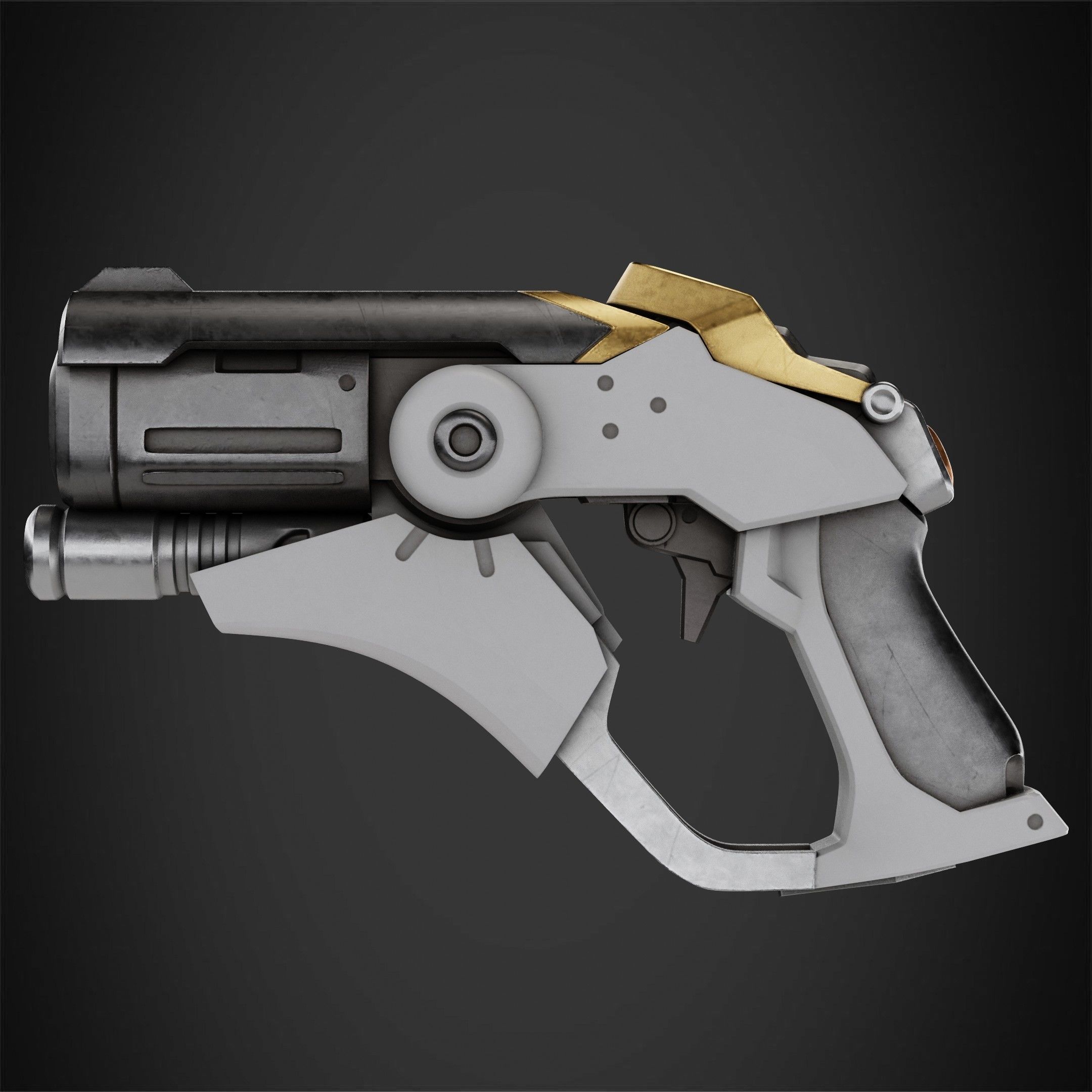 Overwatch Mercy Caduceus Blaster for Cosplay 3D print model_6