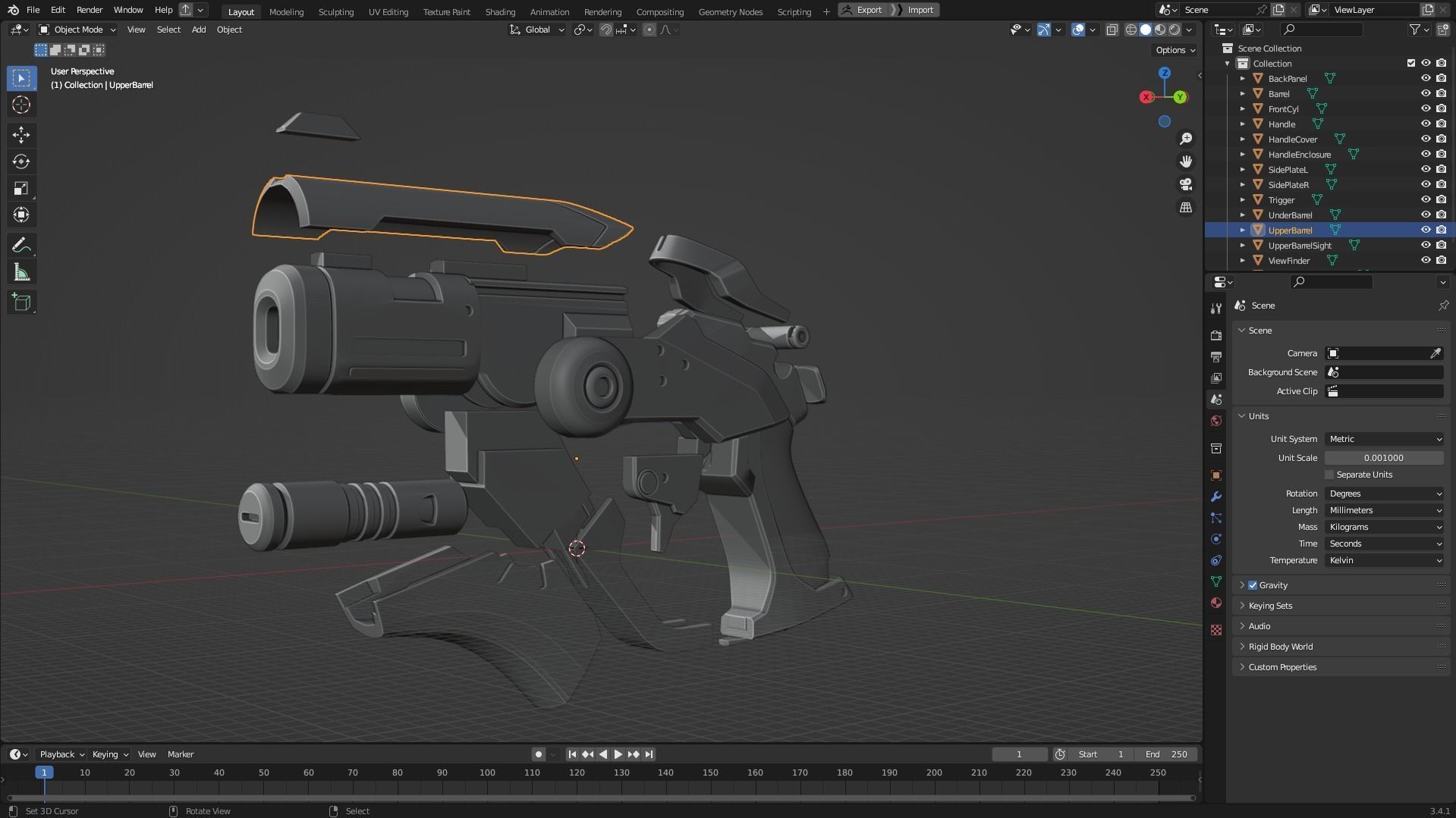 Overwatch Mercy Caduceus Blaster for Cosplay 3D print model_12