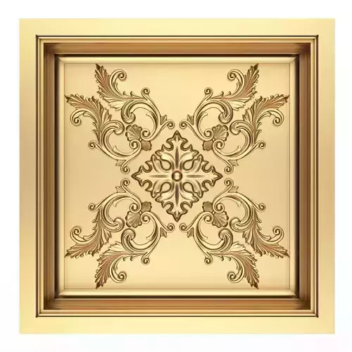 Carved Ceiling Tile 04