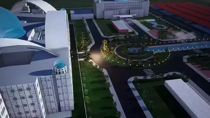 Commercial Building 3D model
