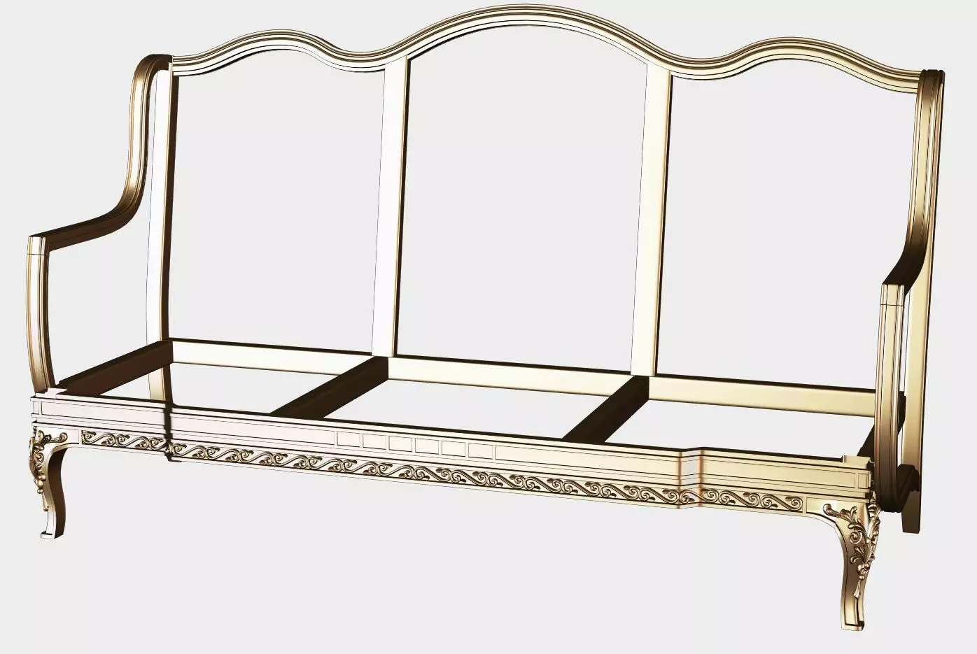 Carved canape for cnc 17 3D model_0