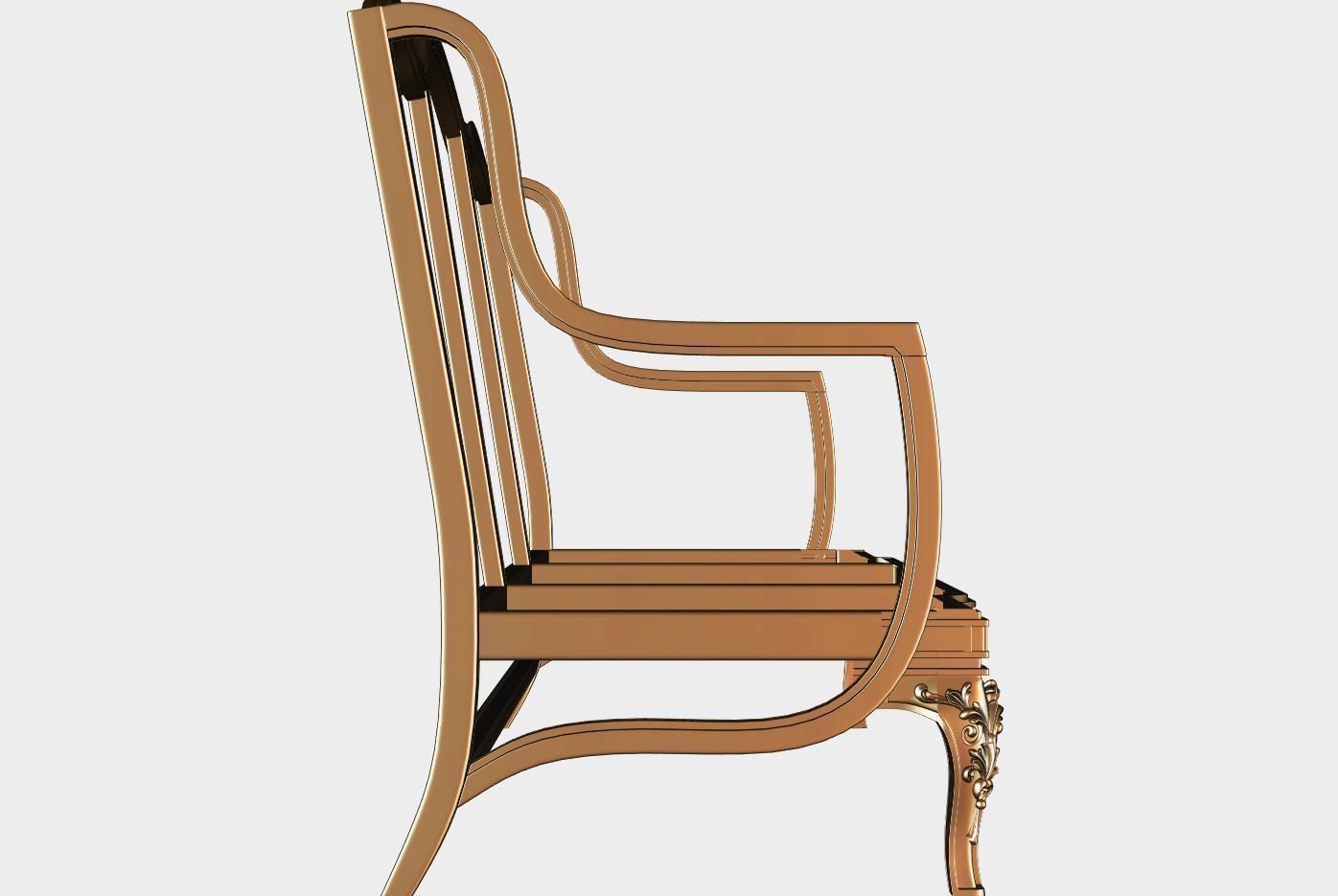 Carved canape for cnc 17 3D model_2