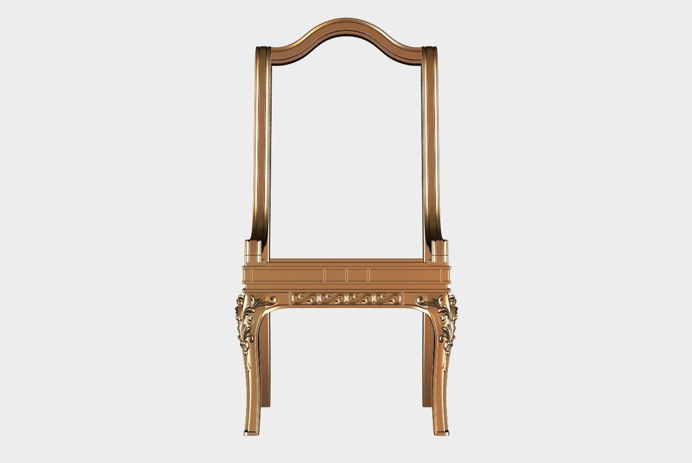 Carved chair for cnc 17 3D model_1