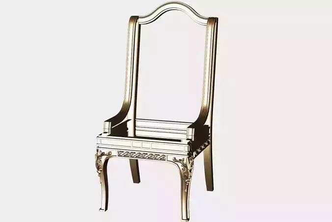 Carved chair for cnc 17