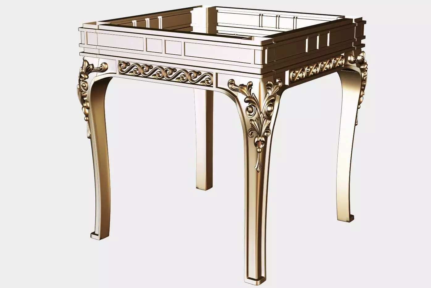 Carved coffee table for cnc 17 3D model_0