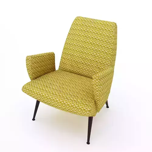 Italian Armchair Nino Zoncada covered in Fabric