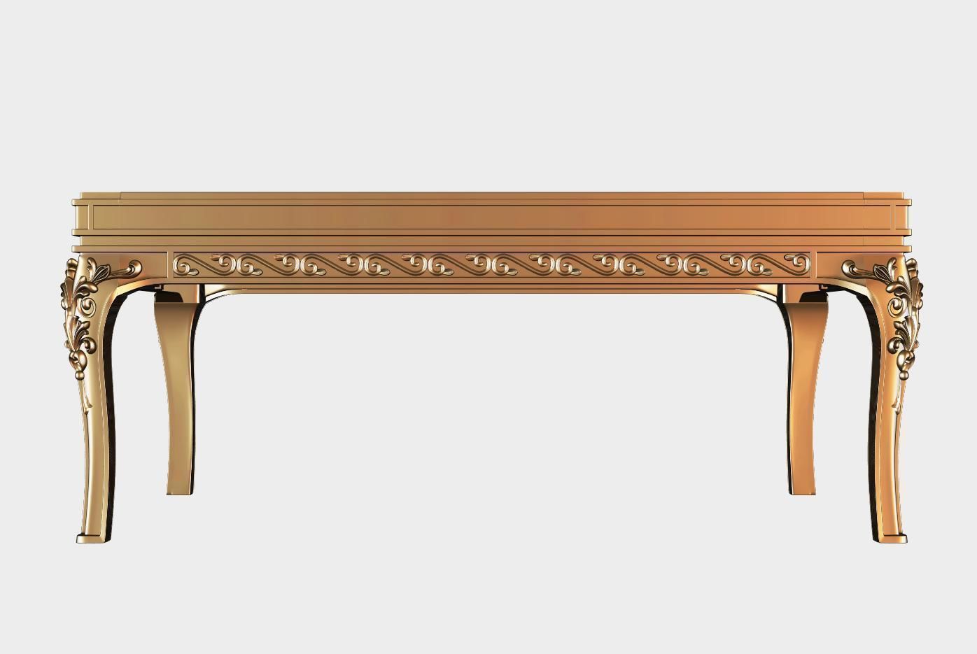 Carved tea table for cnc 17 3D model_1