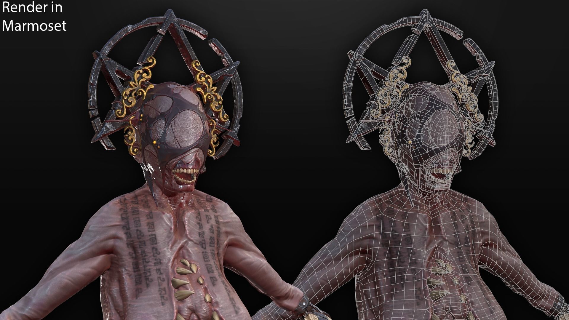 Demoness Spawn - Game Ready Low-poly 3D model_4