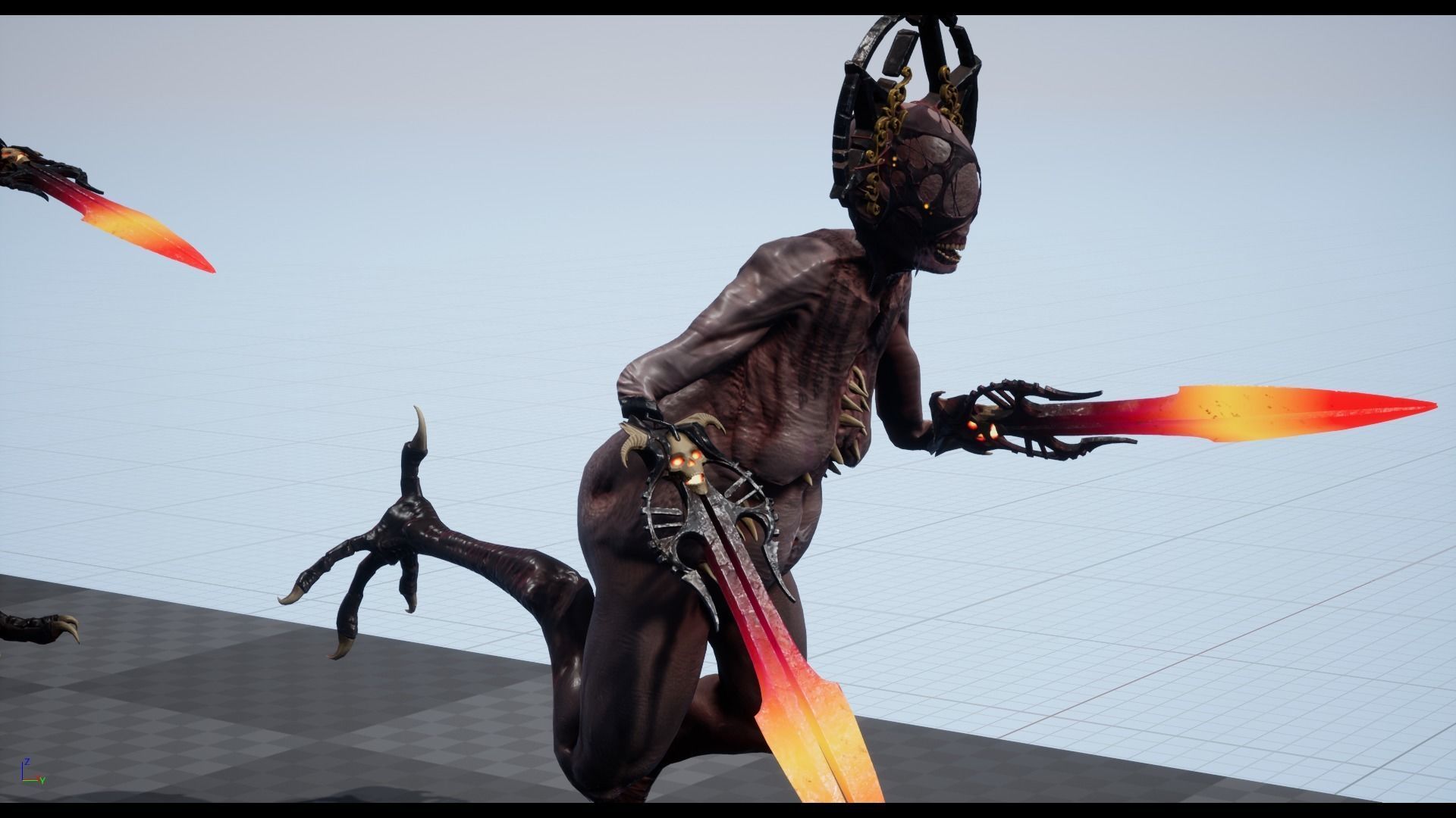 Demoness Spawn - Game Ready Low-poly 3D model_7