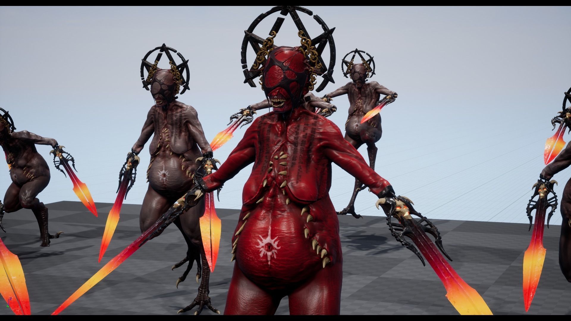 Demoness Spawn - Game Ready Low-poly 3D model_8