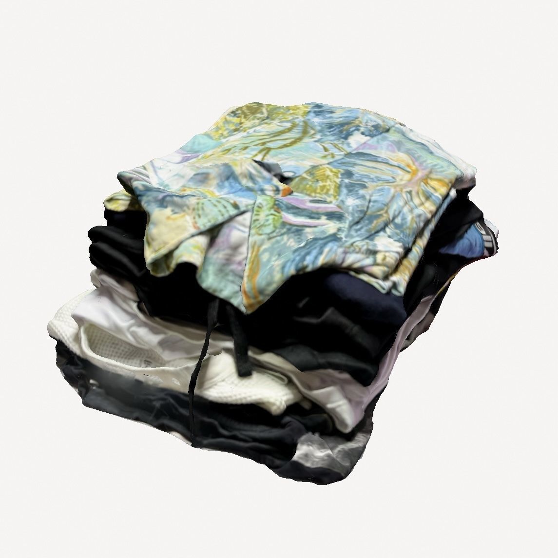 Stack of Clothes 3D model_4