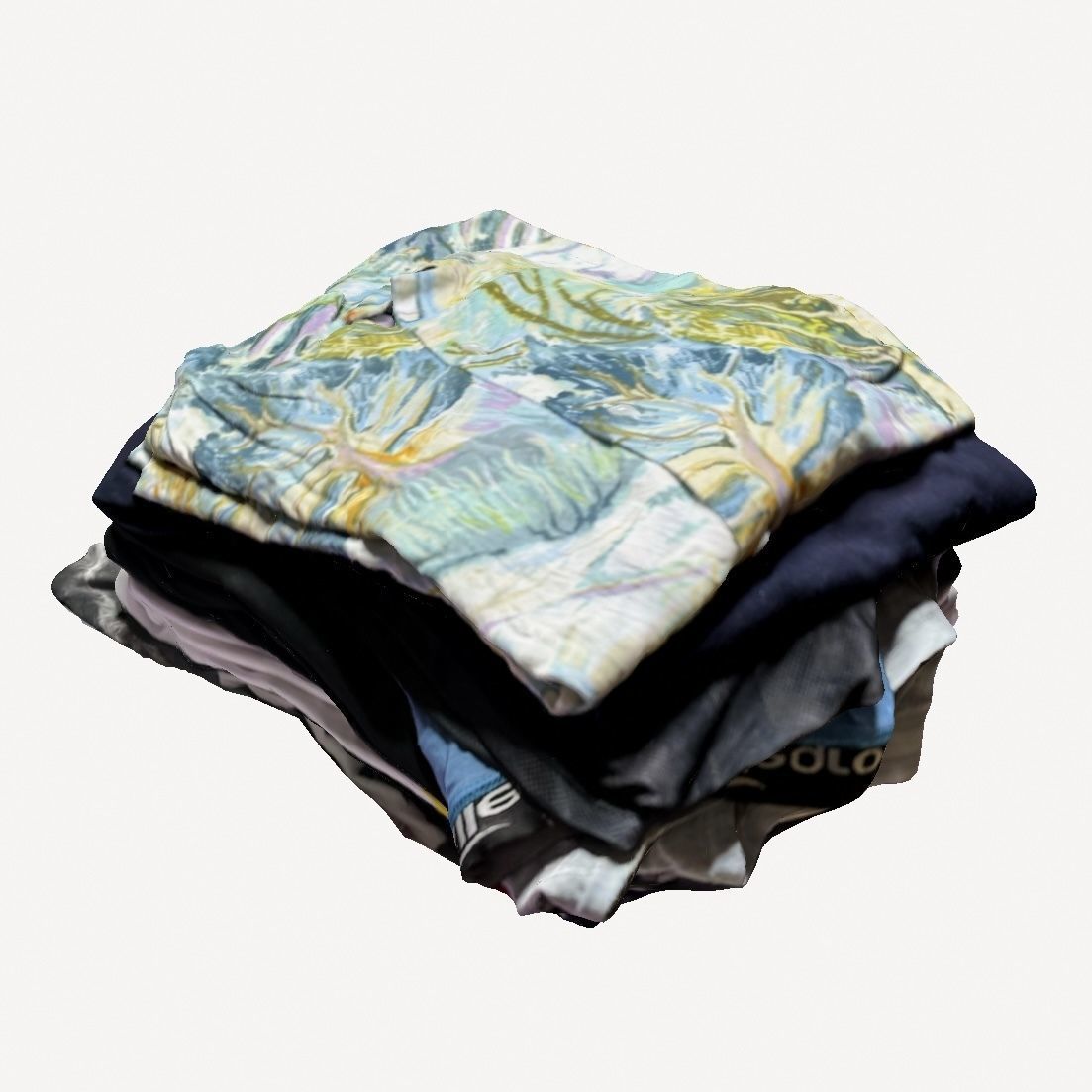 Stack of Clothes 3D model_2