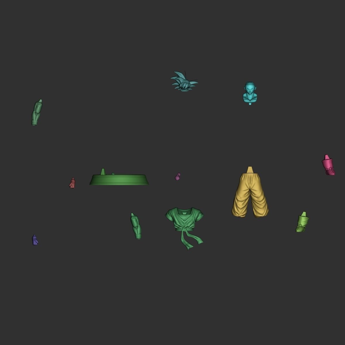 Dragonball Z Goku namek 3D print model_10