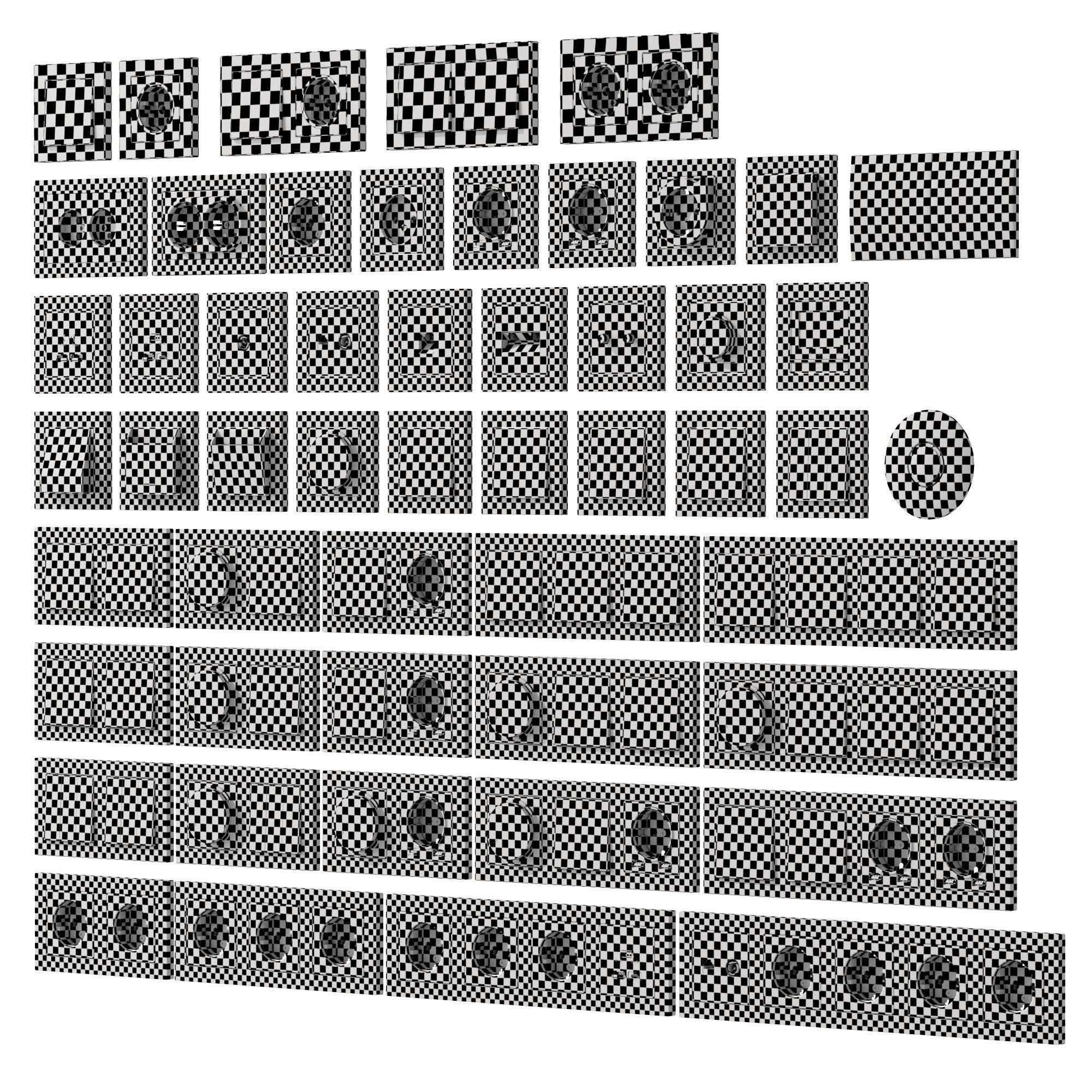 Sockets and Switches Schneider Electric AtlasDesign 3D model_11
