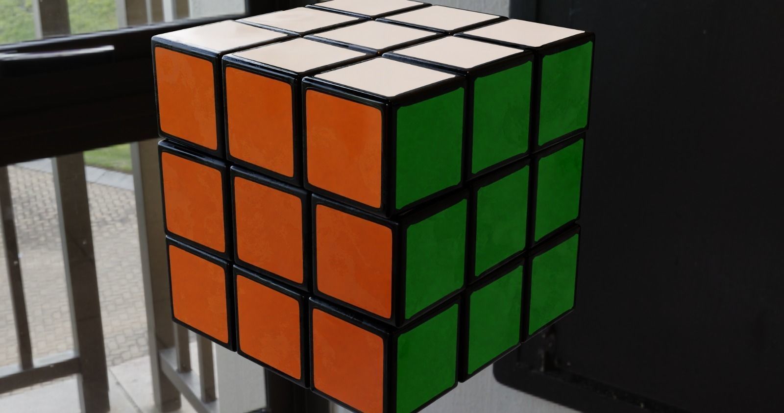 Photorealistic Animated Rubiks Cube Low-poly 3D model_2