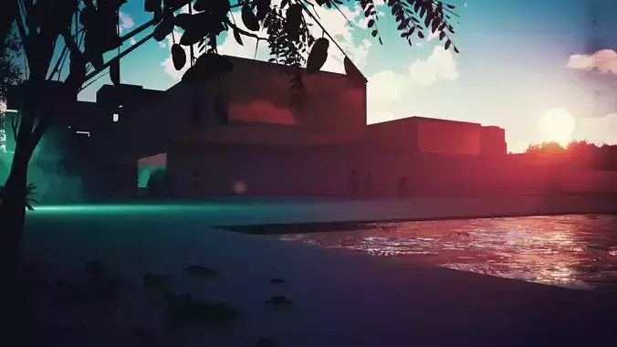 comercial building 3D model