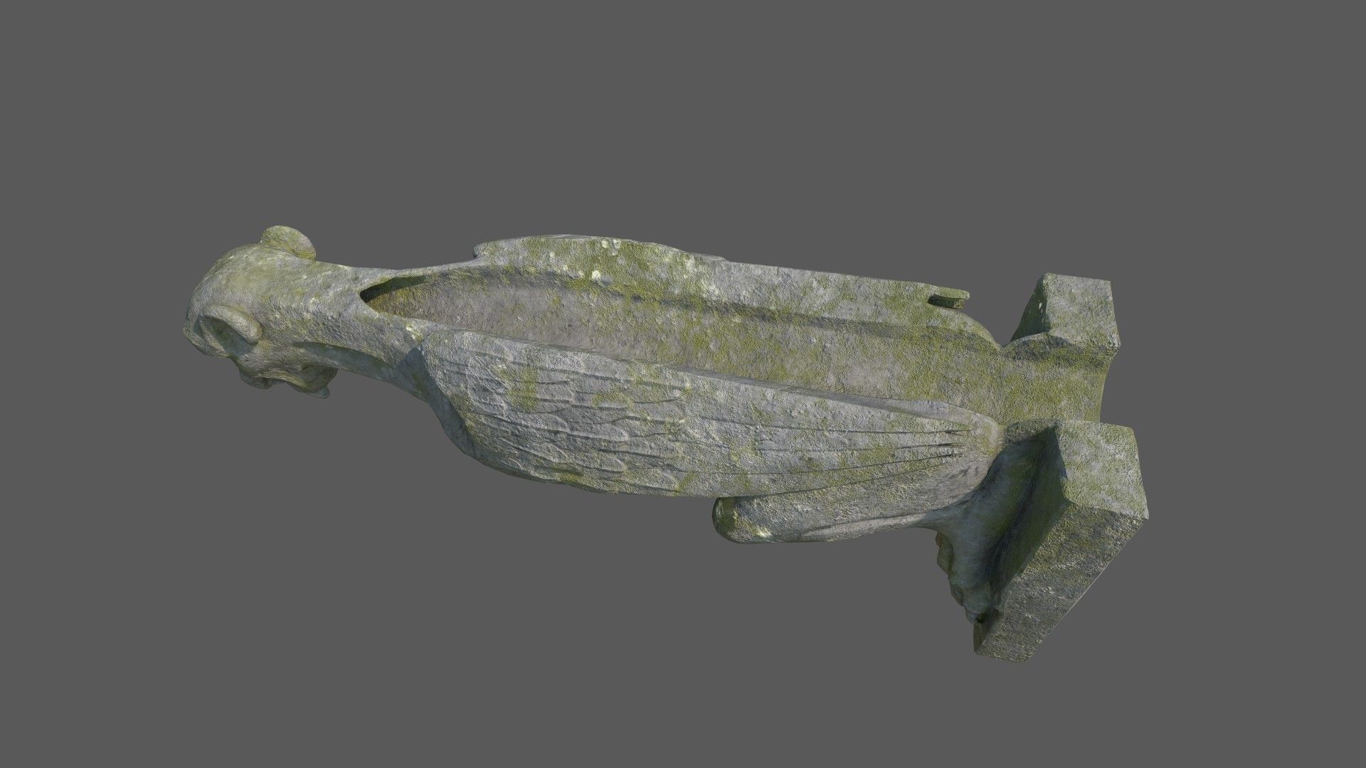 Gargoyle07 Low-poly 3D model_10