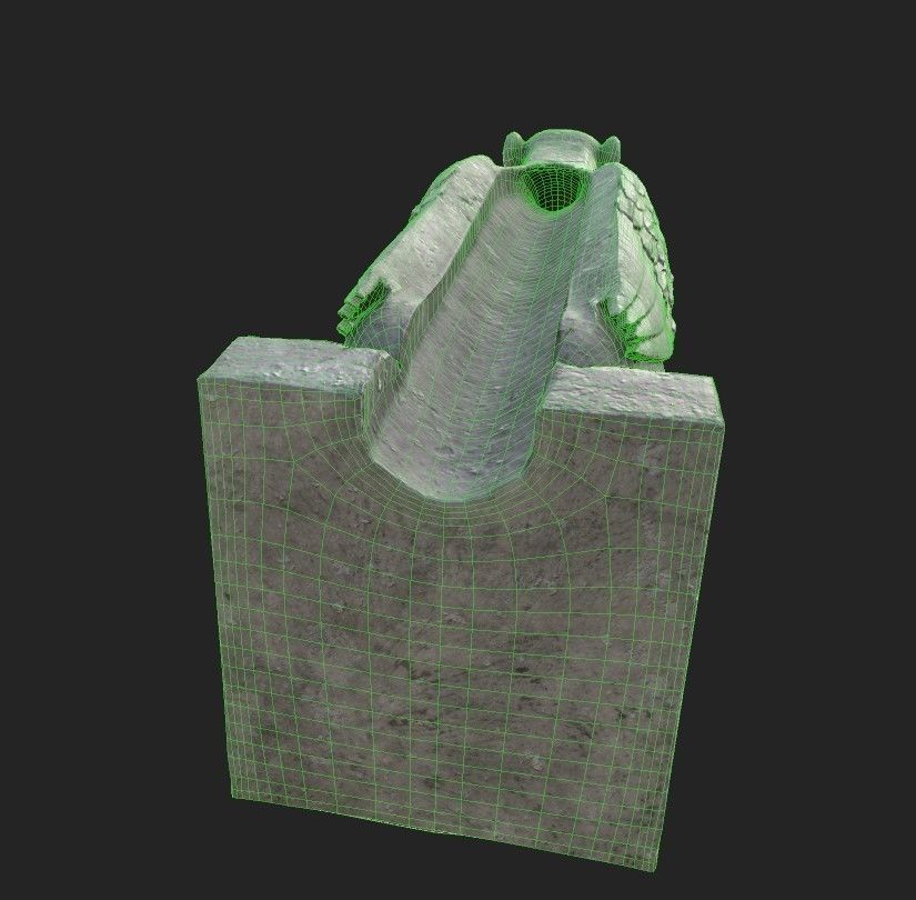 Gargoyle07 Low-poly 3D model_19
