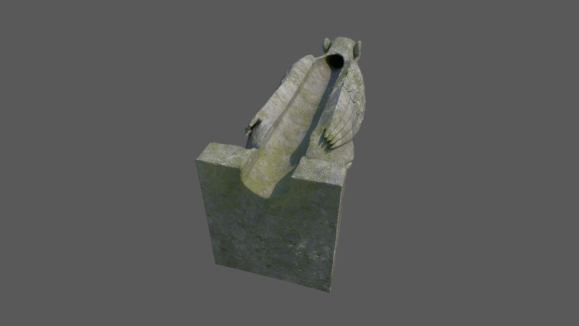 Gargoyle07 Low-poly 3D model_13