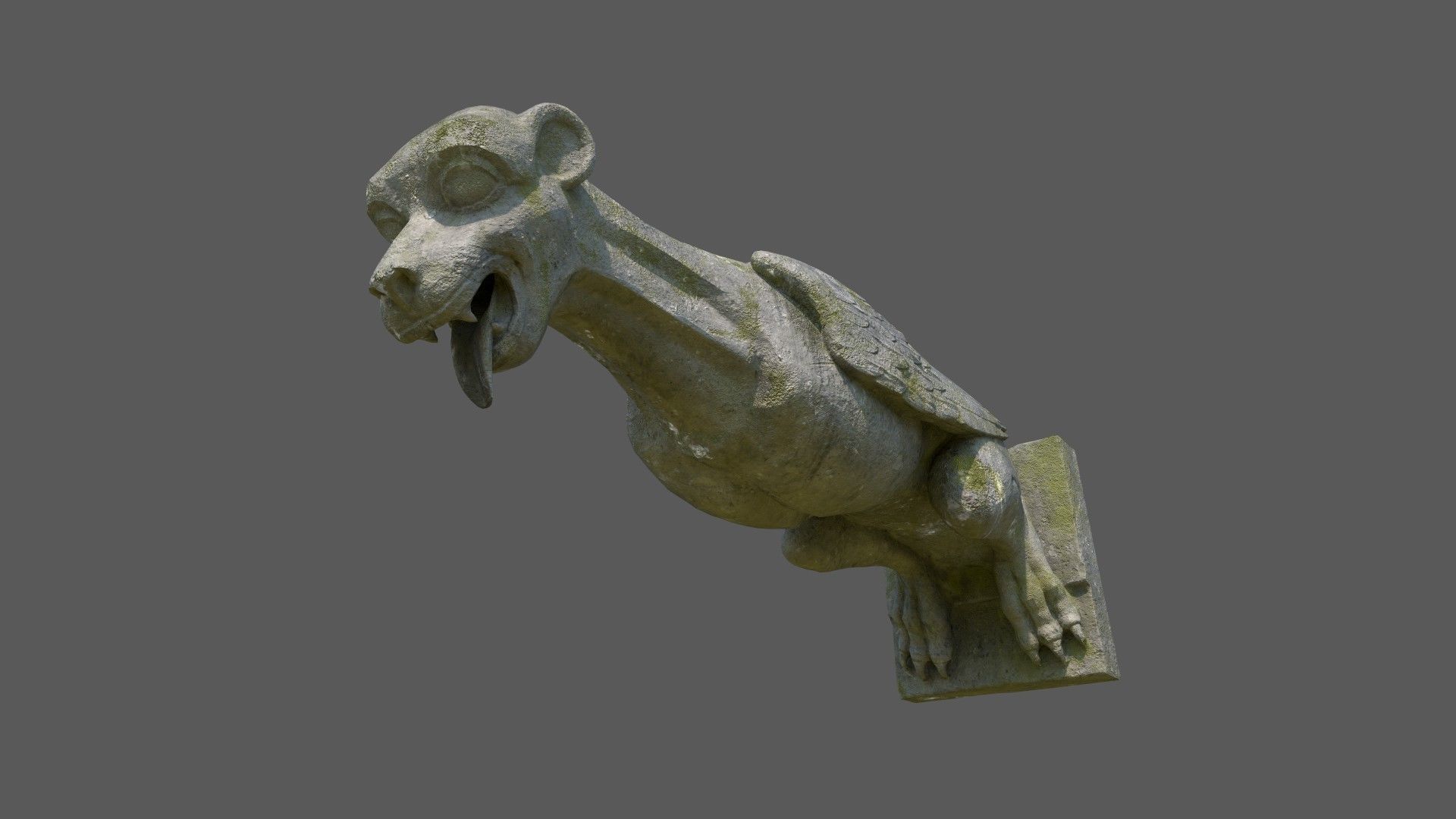 Gargoyle07 Low-poly 3D model_15