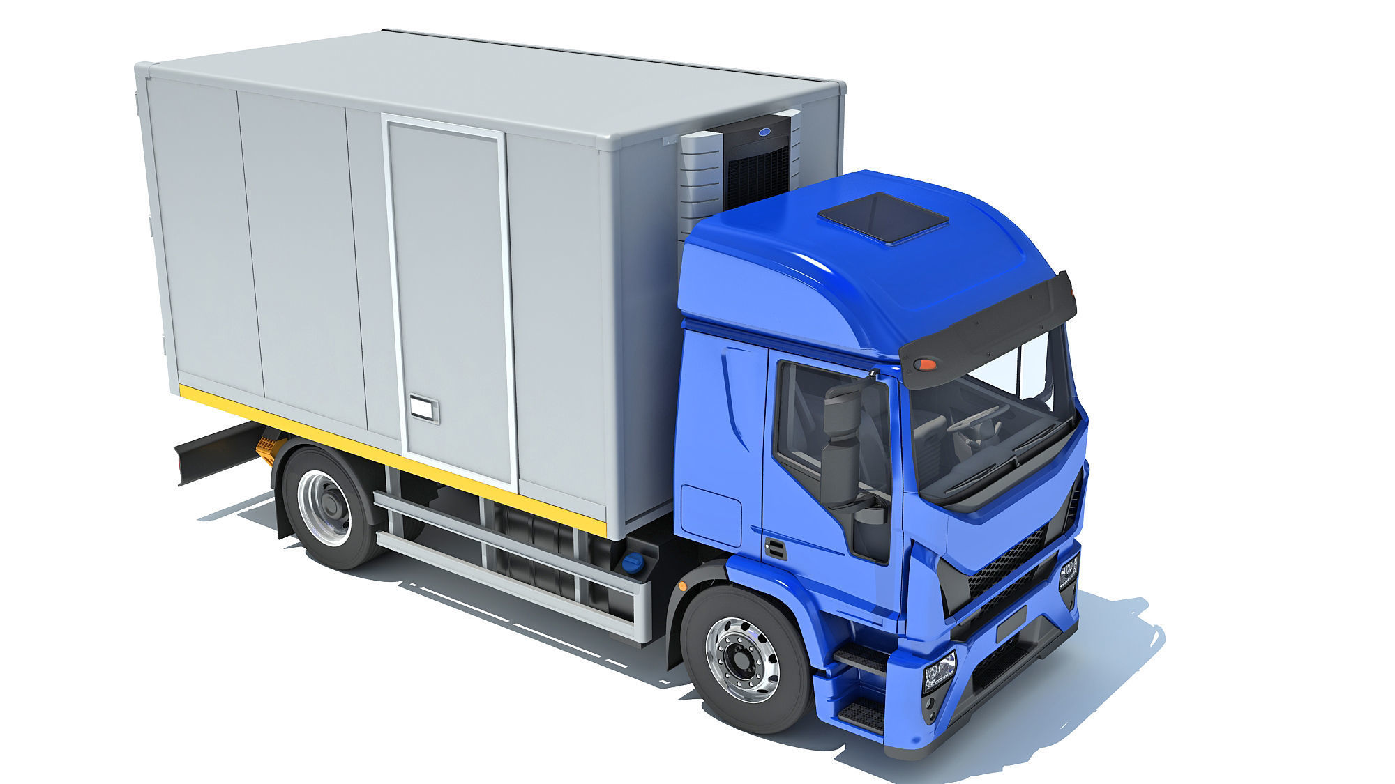 Refrigerator Truck 3D model_9