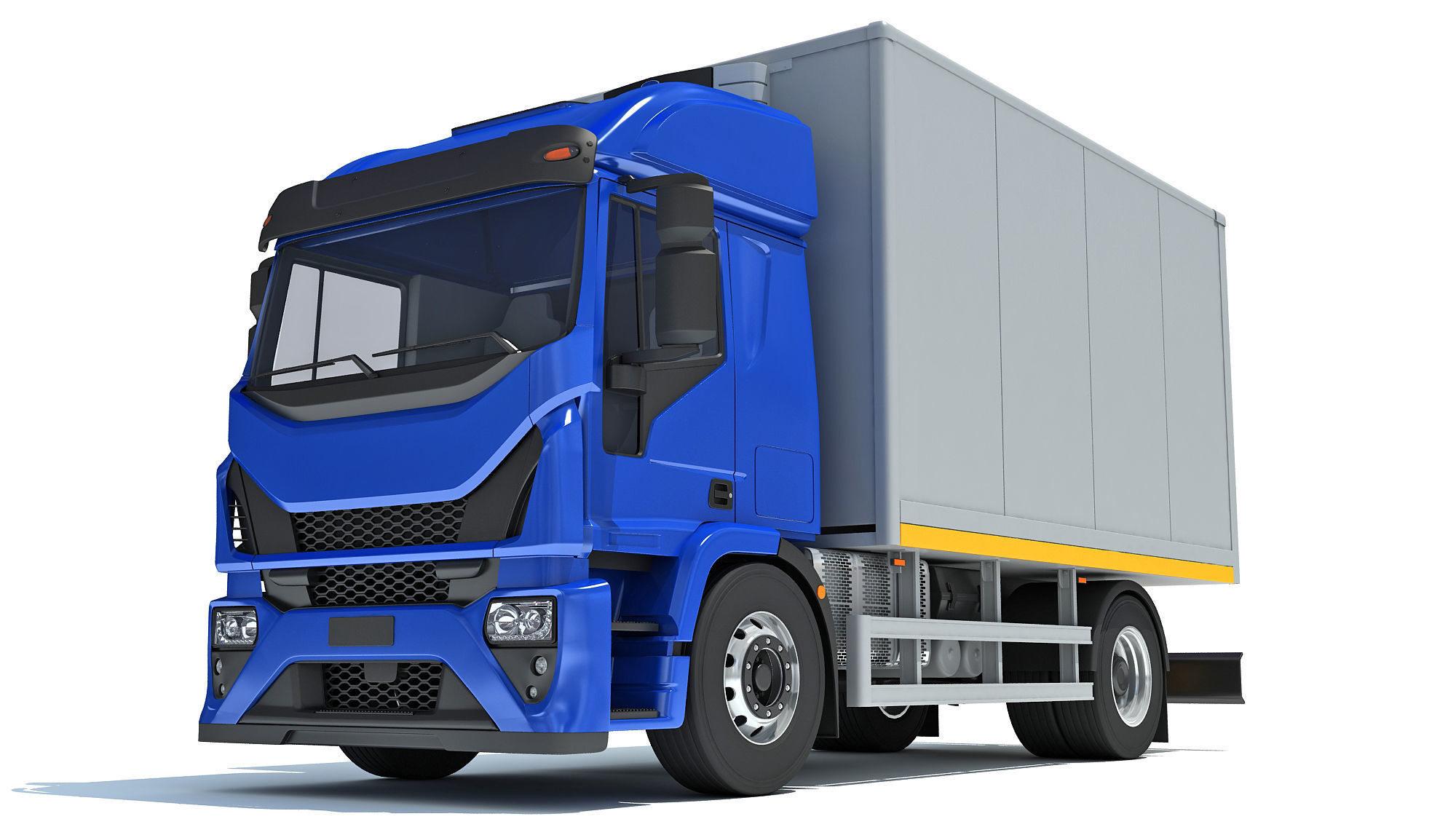 Refrigerator Truck 3D model_11