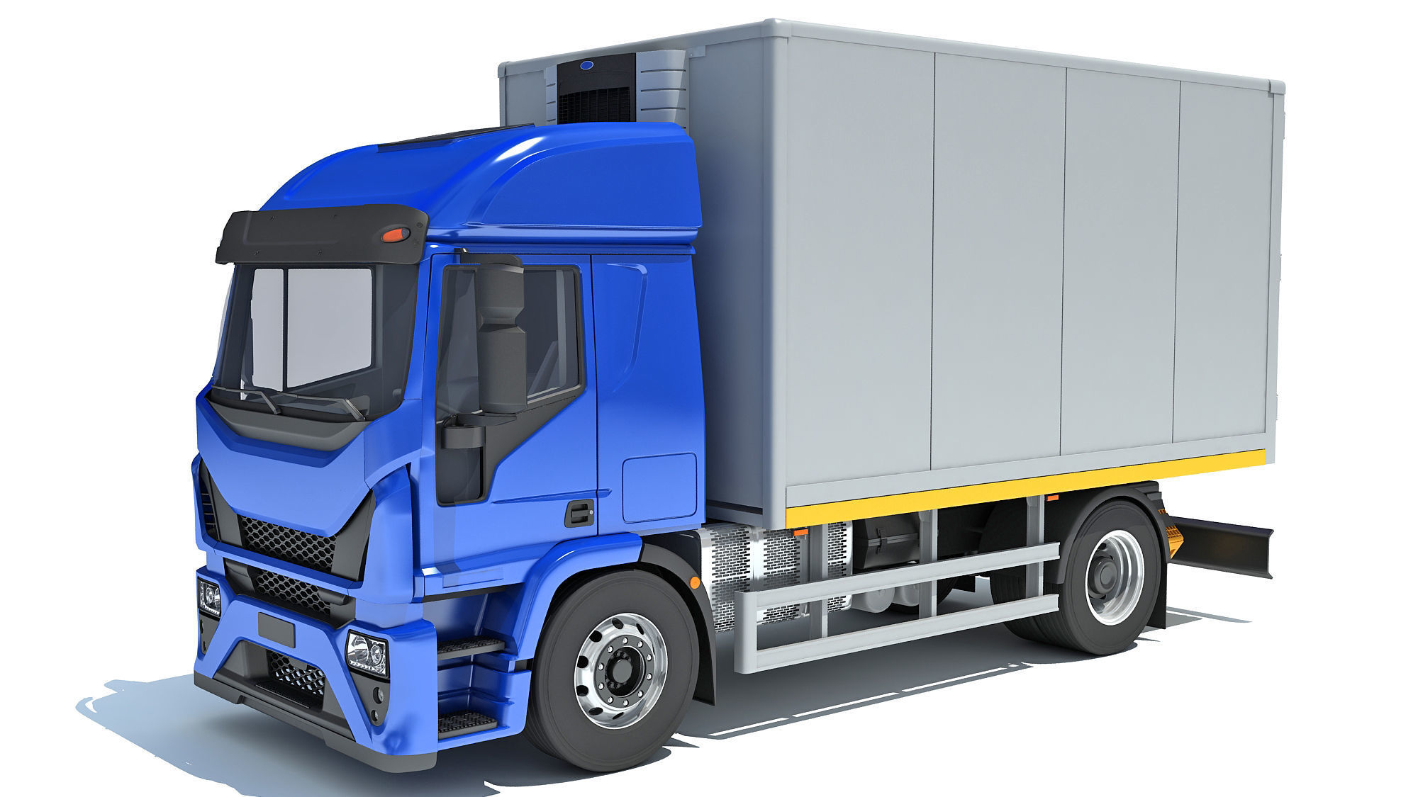 Refrigerator Truck 3D model_8