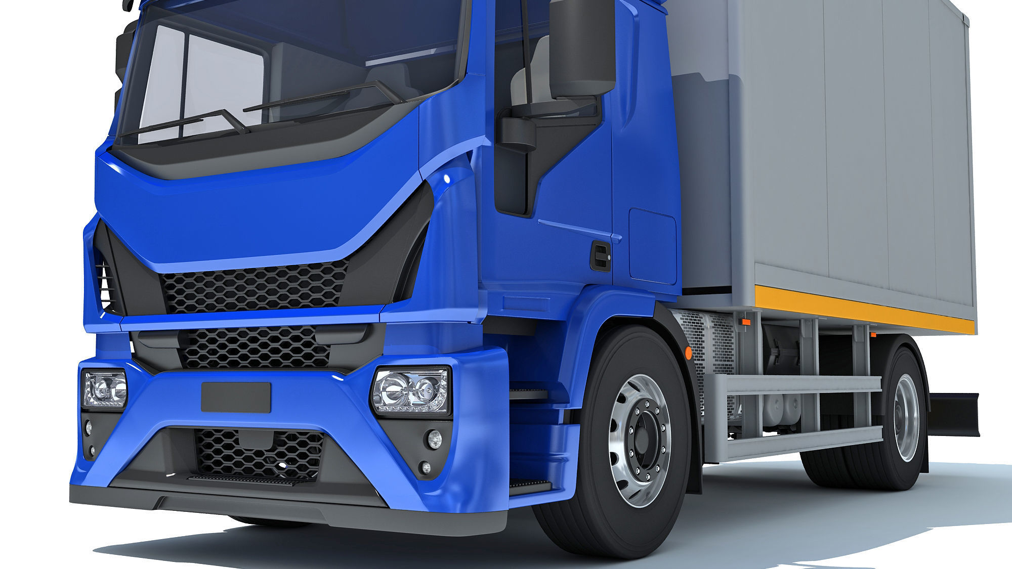 Refrigerator Truck 3D model_12