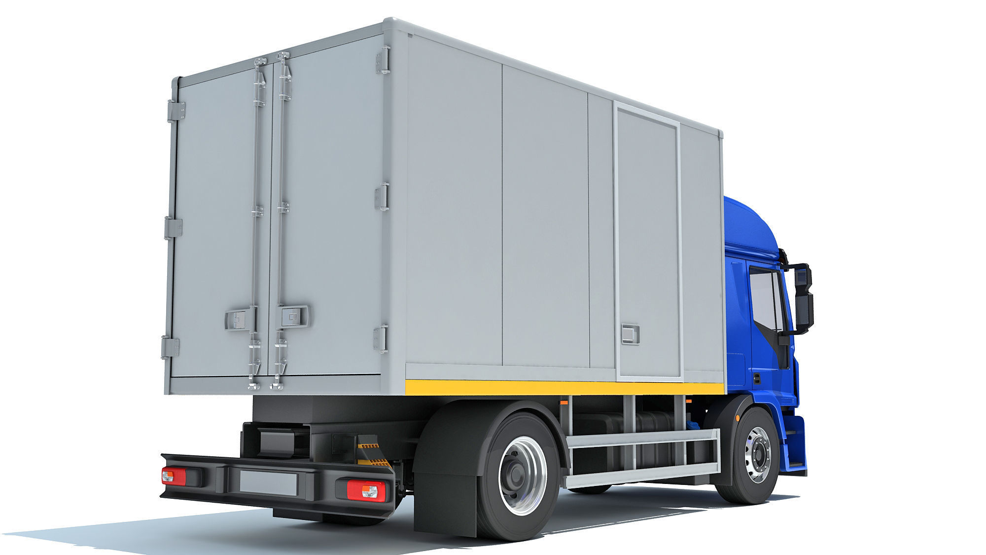 Refrigerator Truck 3D model_5